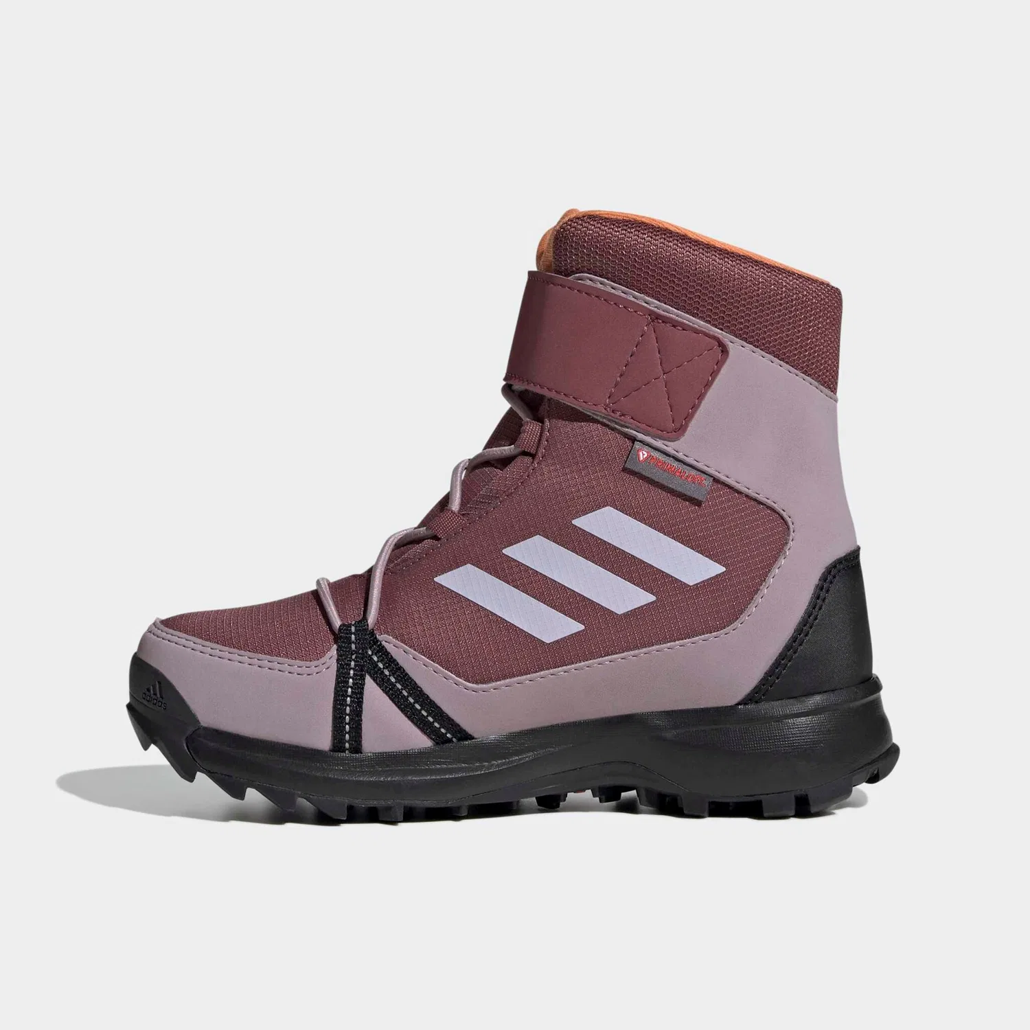 Детские зимние ботинки для снега с технологией COLD.RDY Adidas TERREX, Quiet Crimson/Silver Dawn/Amber Tint — фото 3