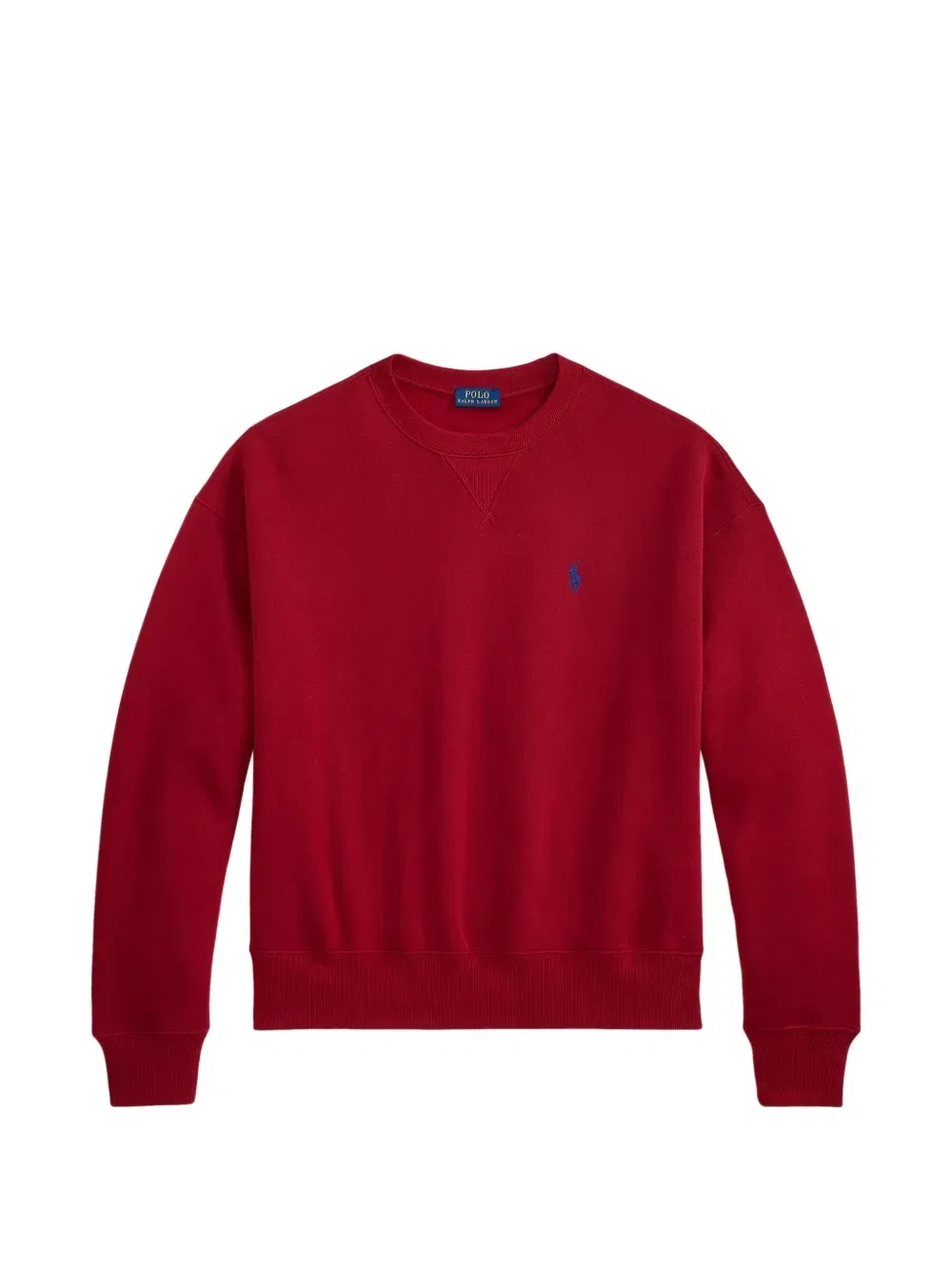 Флисовая толстовка с вышивкой Pony POLO RALPH LAUREN, красный