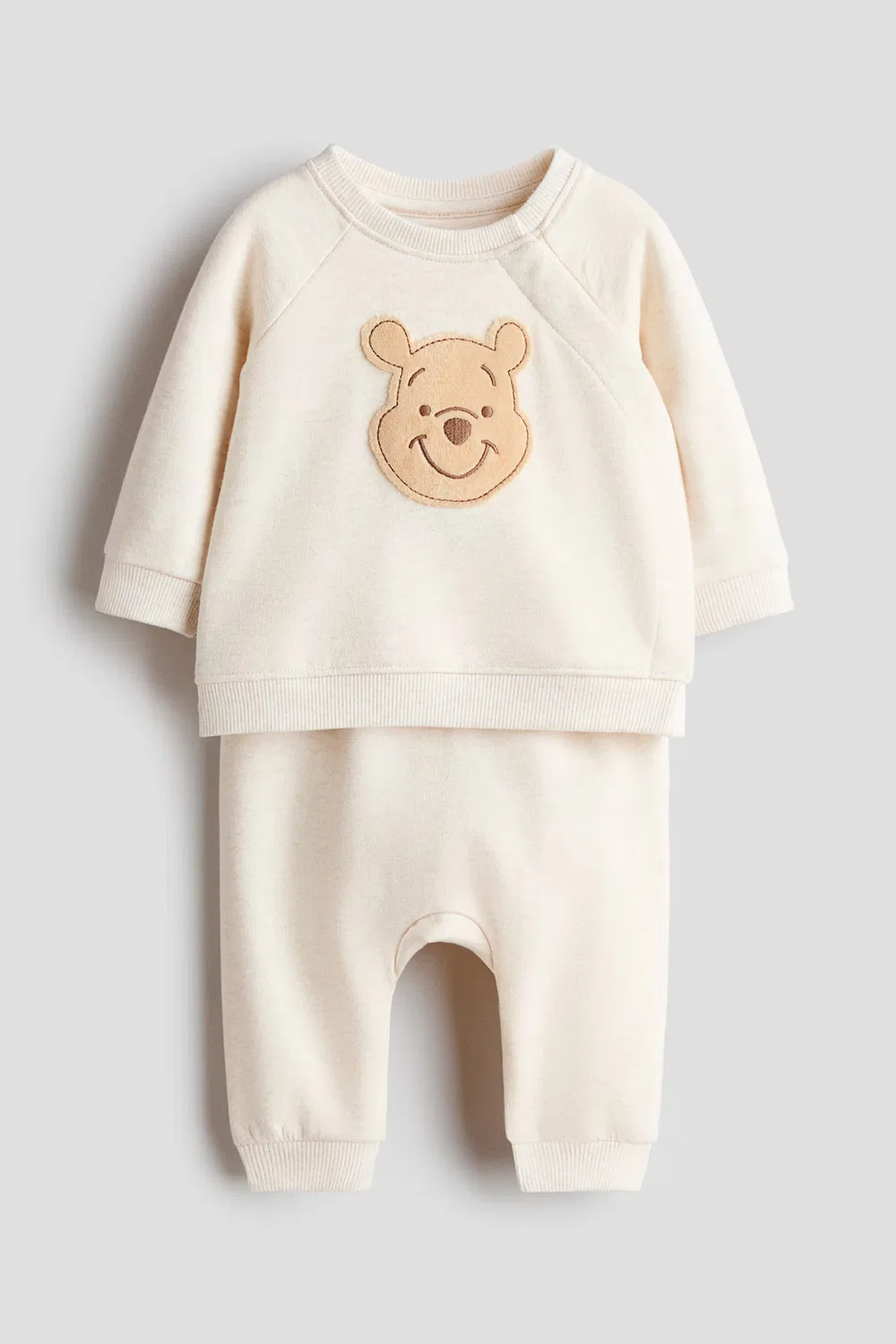 Комплект из двух толстовок с аппликацией H&M, Cremefarben/Pu Der Bär