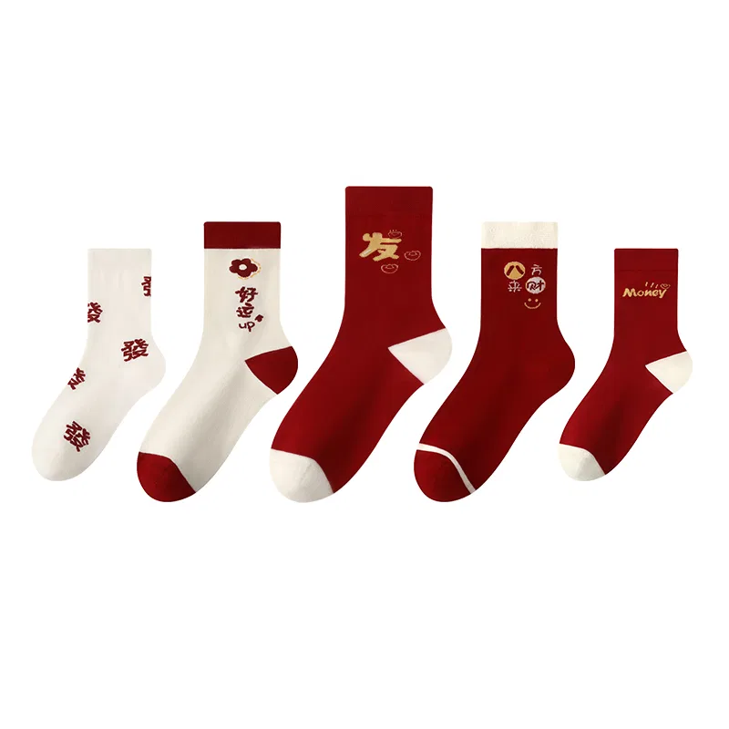Детские носки с принтом [5 Pack]Letter 3+Wealth 2 MIIOW — фото 3