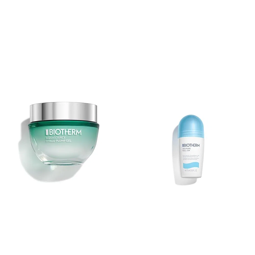 Увлажняющий гель для лица Aquasource 50 мл + Дезодорант Pure R-On 75 мл, BIOTHERM