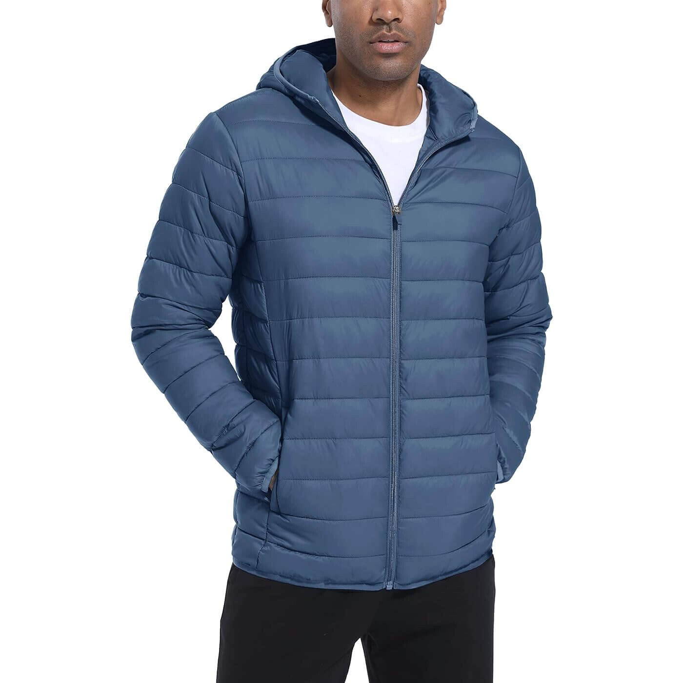 

Куртка Tacvasen Hooded Puffer Water-Repellent Down Alternative, серо-голубой, Синий, Куртка Tacvasen Hooded Puffer Water-Repellent Down Alternative, серо-голубой