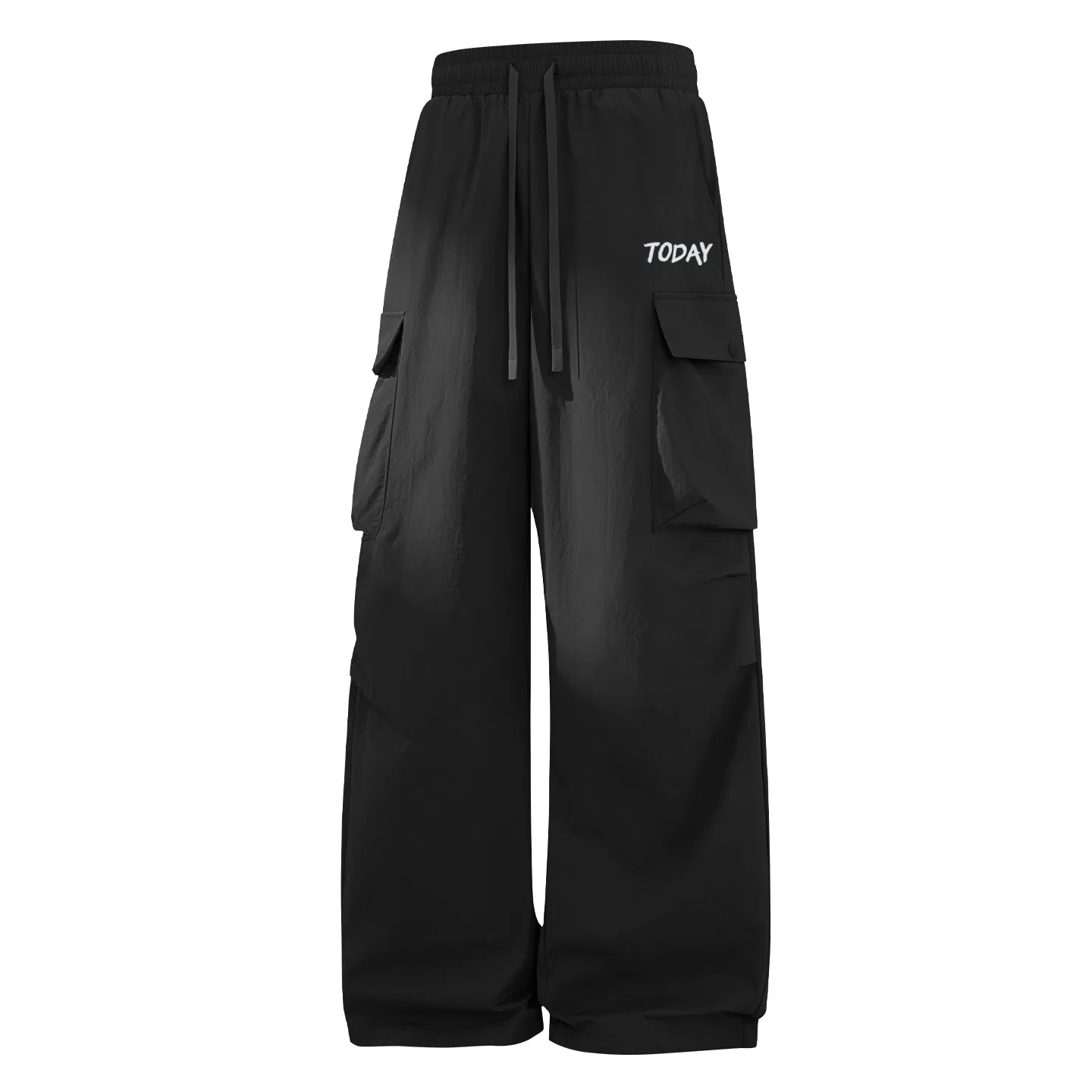 Детские карго-брюки Smooth Blue Graffiti Pants Logo MINISO, Dark Gray — фото 3
