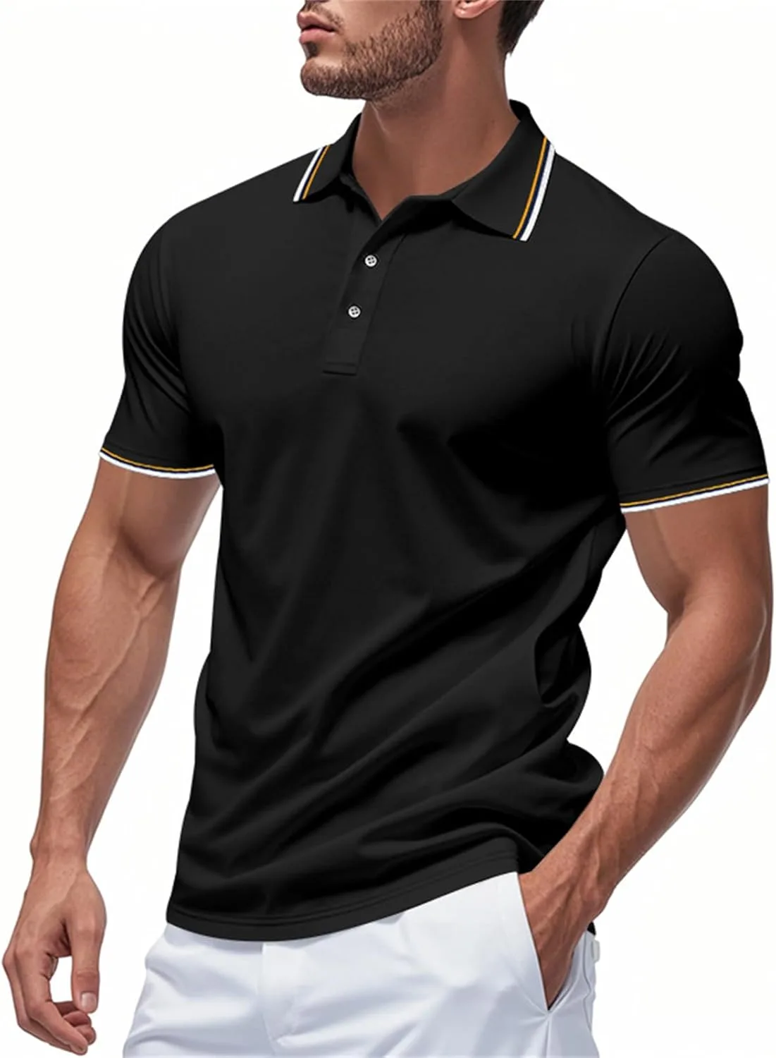 

Мужская поло с коротким рукавом, Casual, Slim Fit RSZGSWS