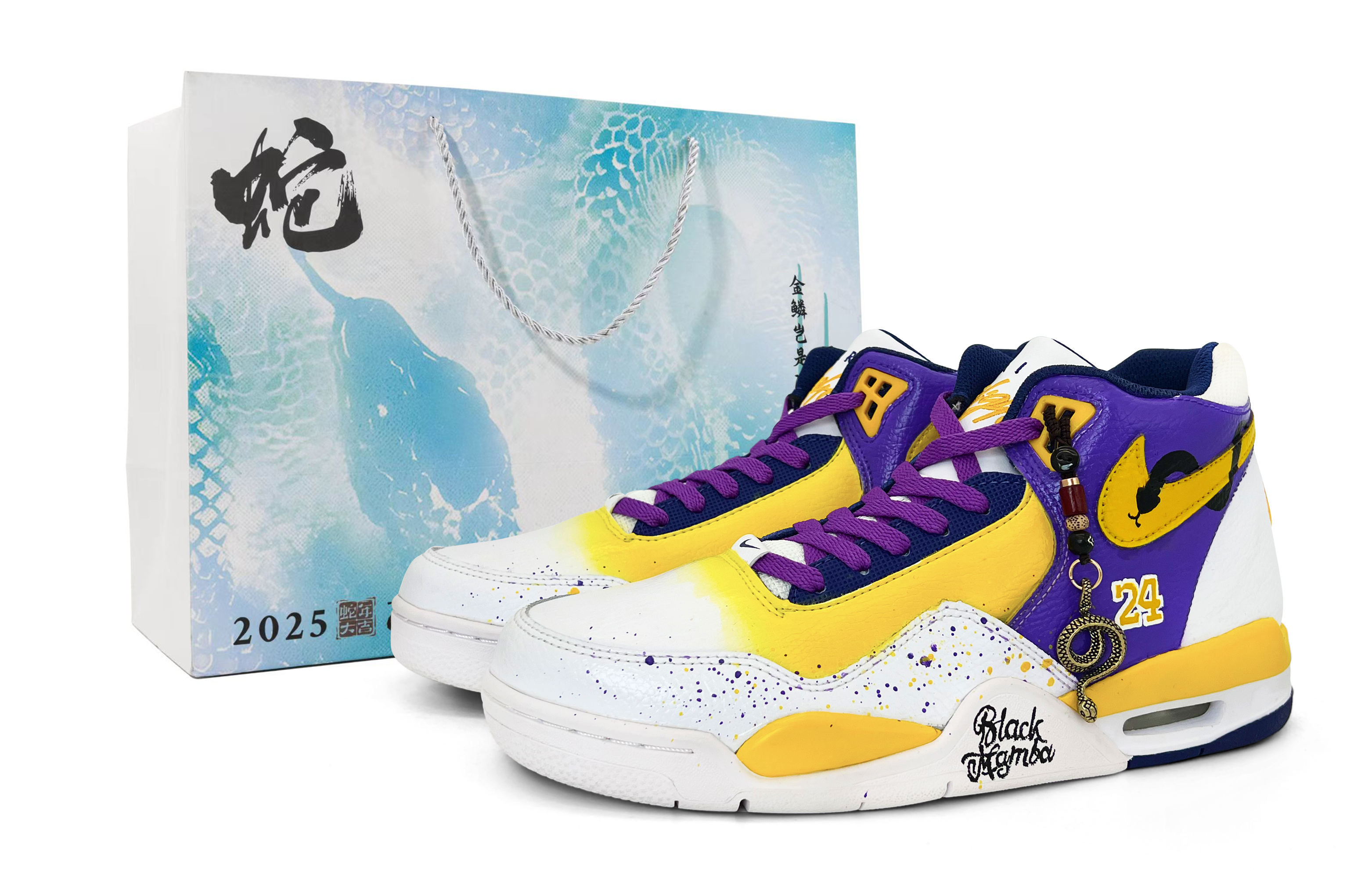 

Nike Баскетбольные кроссовки Flight Legacy Cushioning, износостойкие, винтажные, средней высоты, желтые, мужские