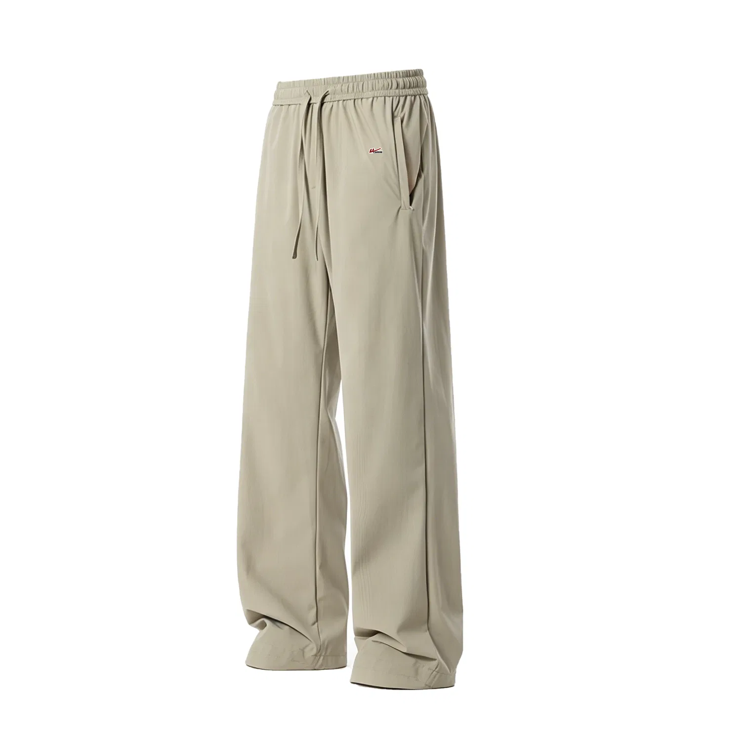Женские повседневные брюки прямого кроя, тонкая ткань, Casual Pants, WARRIOR, Grass Green (DIY Badge)