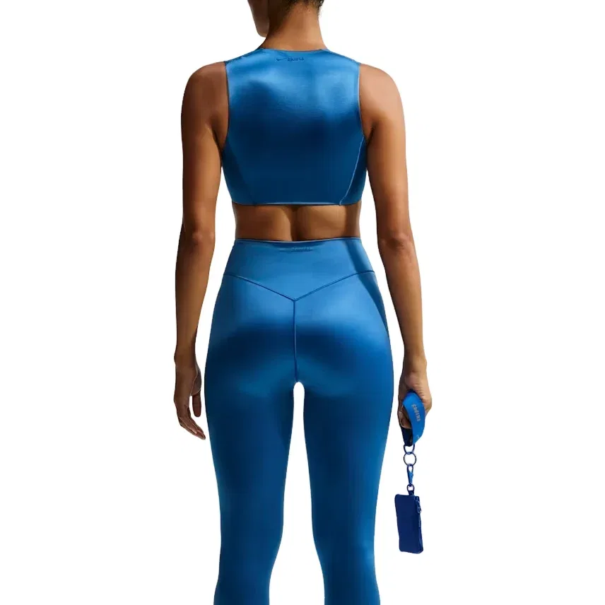 Бюстгальтер SKIMS Satin Shine Open-Scoop Bra 'Cobalt' Nike, Cobalt — фото 3