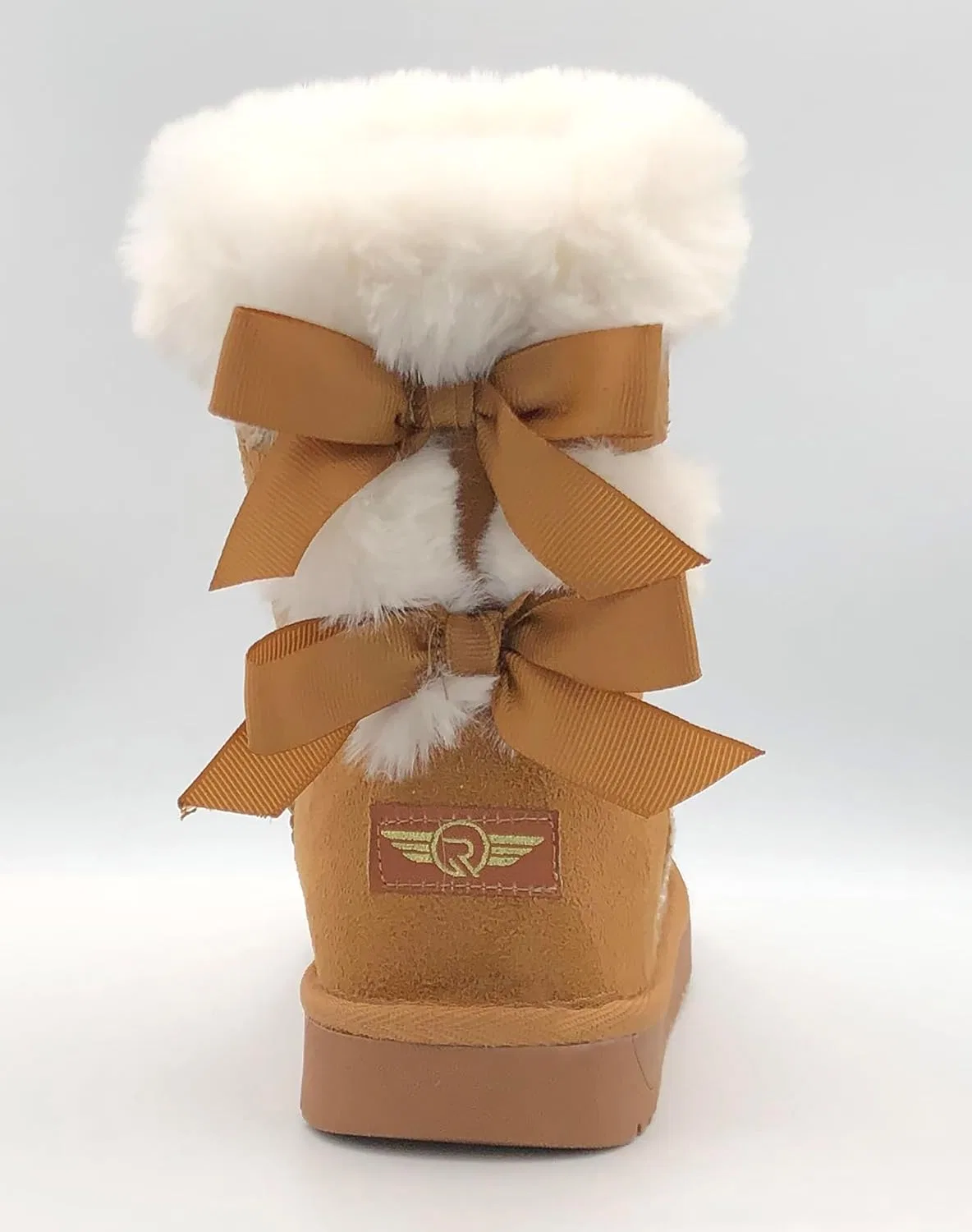 Детские зимние ботинки с искусственным мехом REDVOLUTION New Kids Classic Snow Boots Faux Fur Midcalf Outdoor Boots, Camel — фото 4