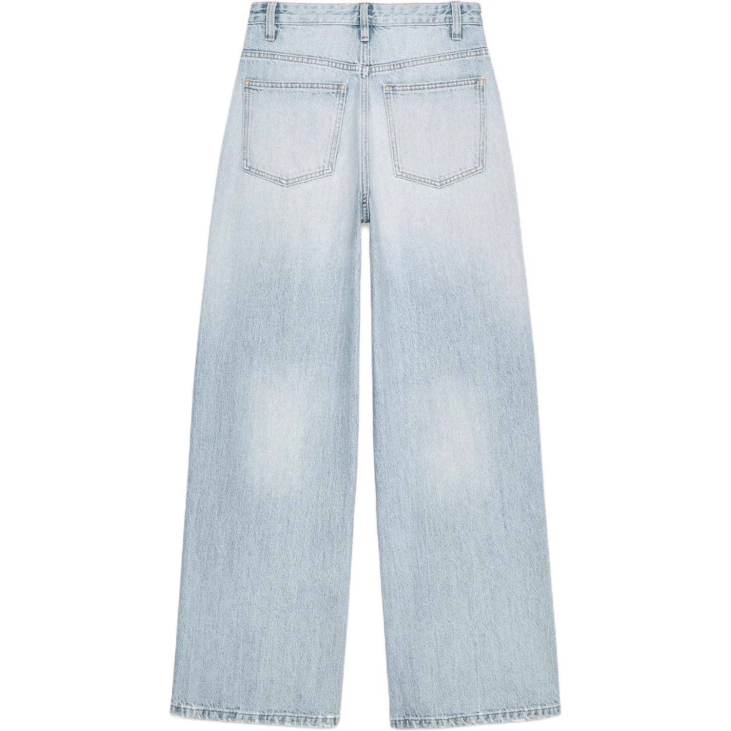 Джинсы широкие Light Blue, ZARA — фото 3