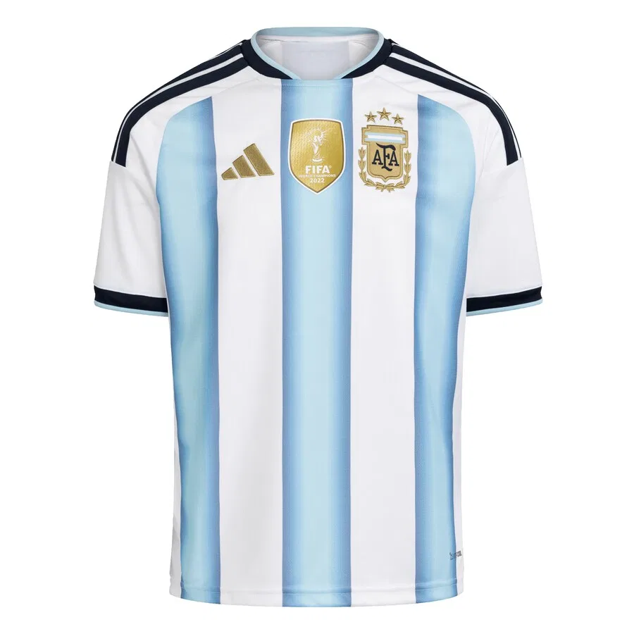 Футболка ADIDAS PERFORMANCE Performance Shirt 'Argentina 26 Home' в цветах Marine Blue и Light Blue