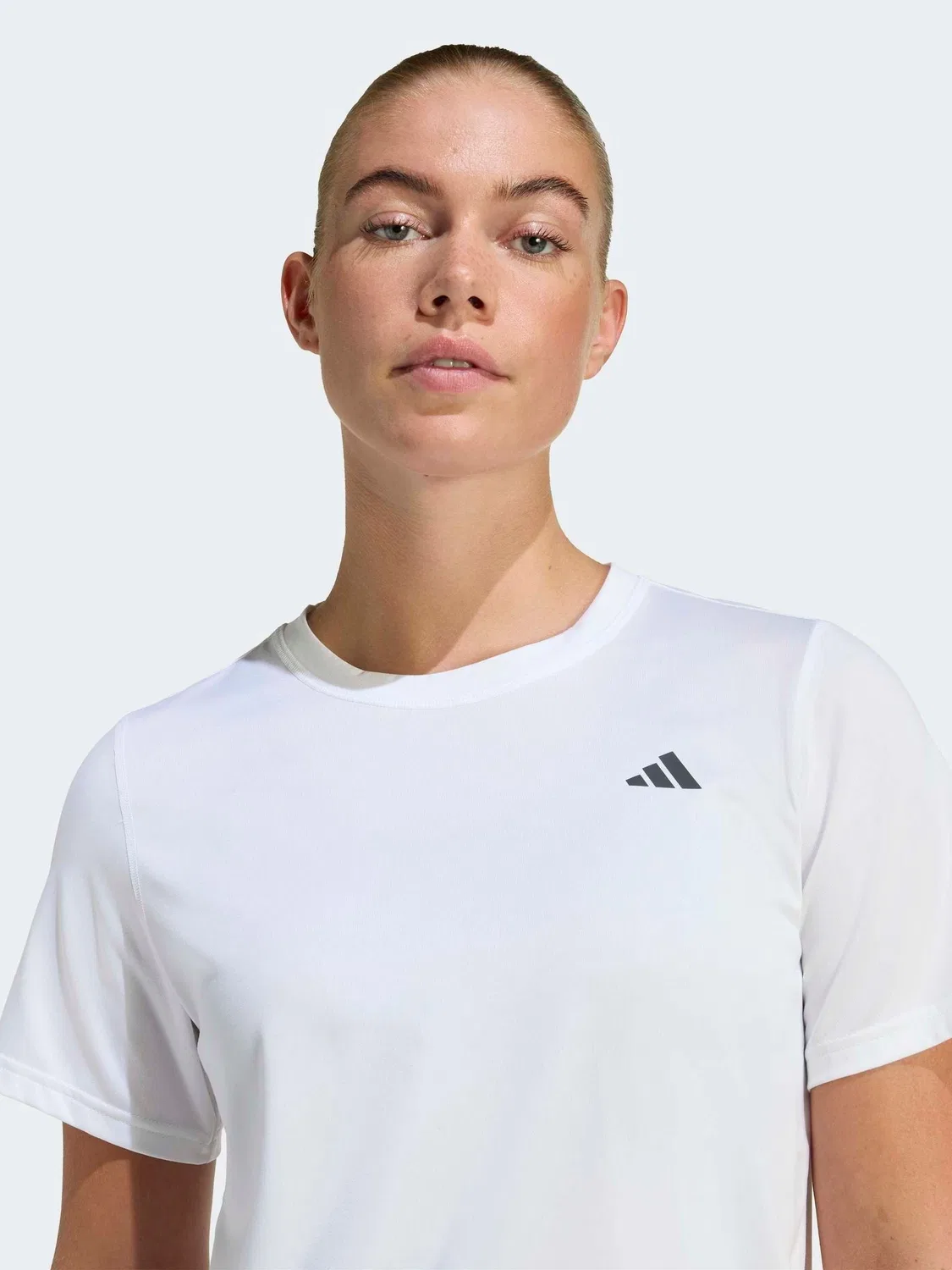 Футболка, тренировочная adidas, белый — фото 4