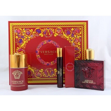 Versace Eros Flame Men Set 100 мл, парфюмированная вода и дезодорант-стик — фото 2
