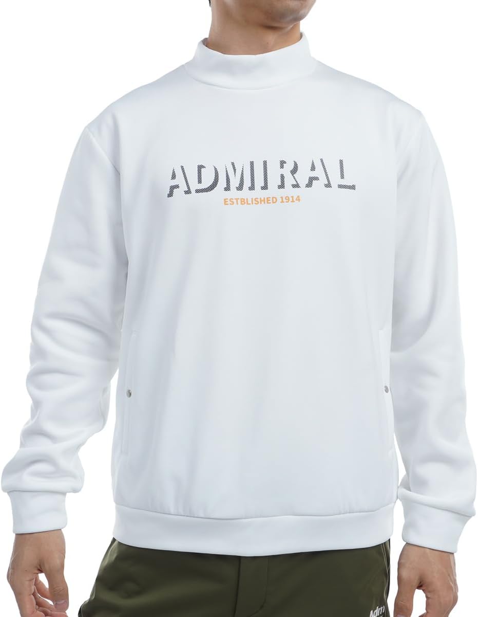 

Мужская толстовка Admiral Golf Logo с высоким воротником ADMA492, белый