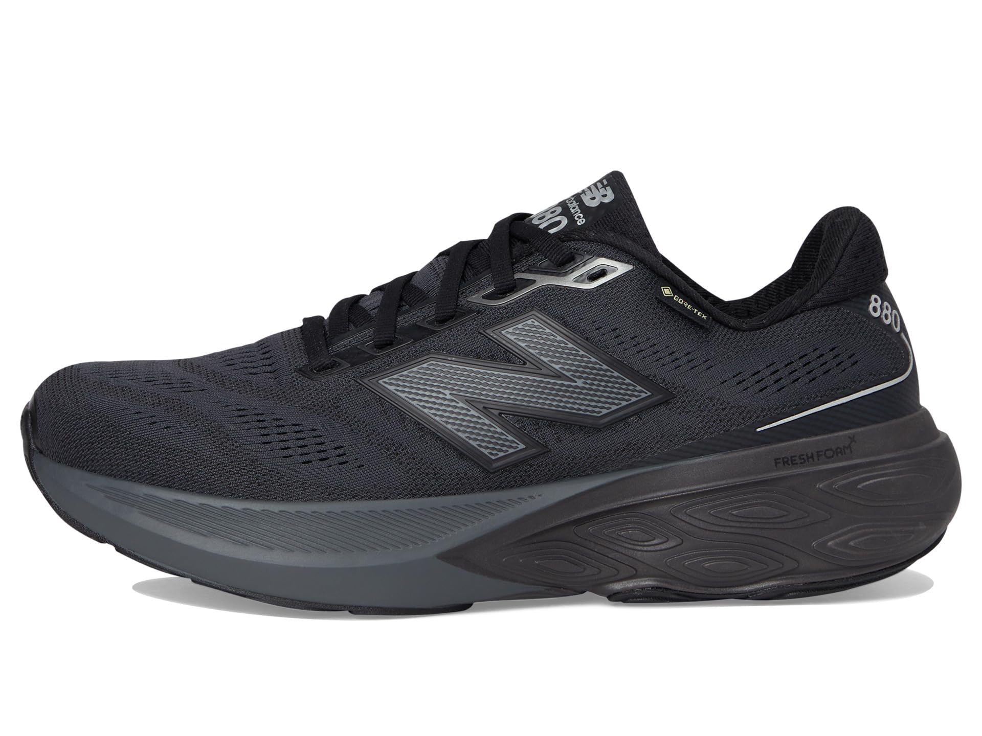 Кроссовки New Balance Fresh Foam X 880 v15 GORE-TEX, цвет Black/Castlerock/Silver Metallic — фото 4