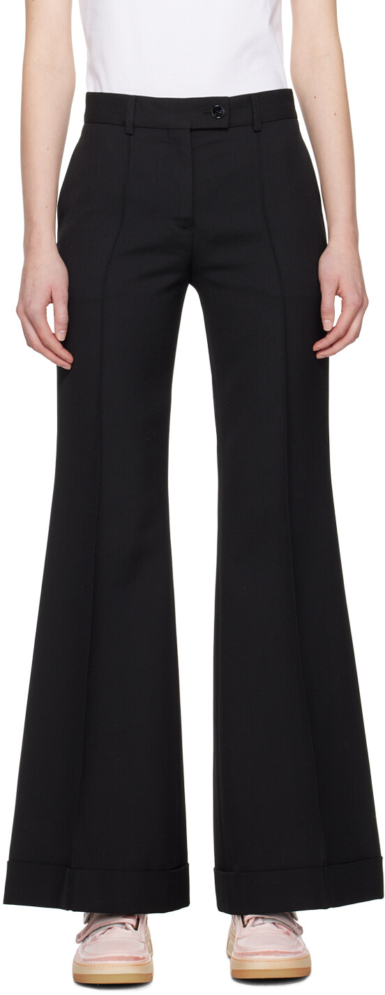 

Черные строгие брюки Acne Studios, цвет Black
