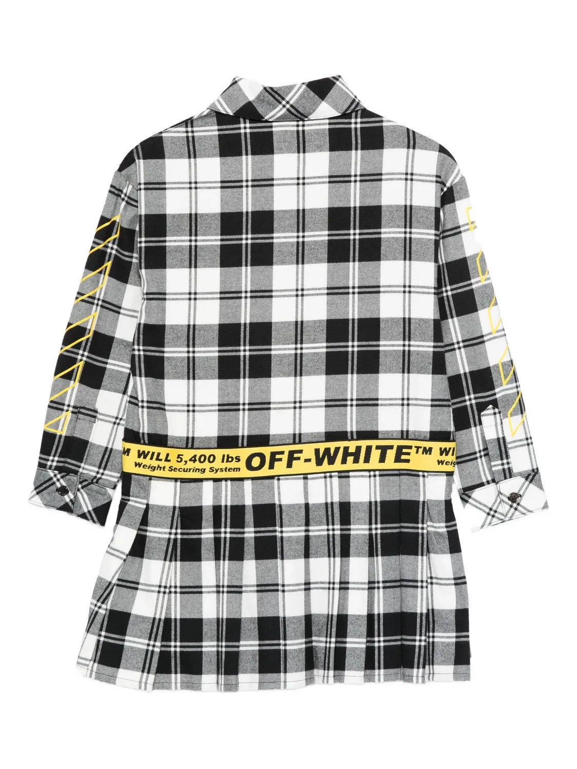 Платье-рубашка черное OFF-WHITE, черный — фото 3