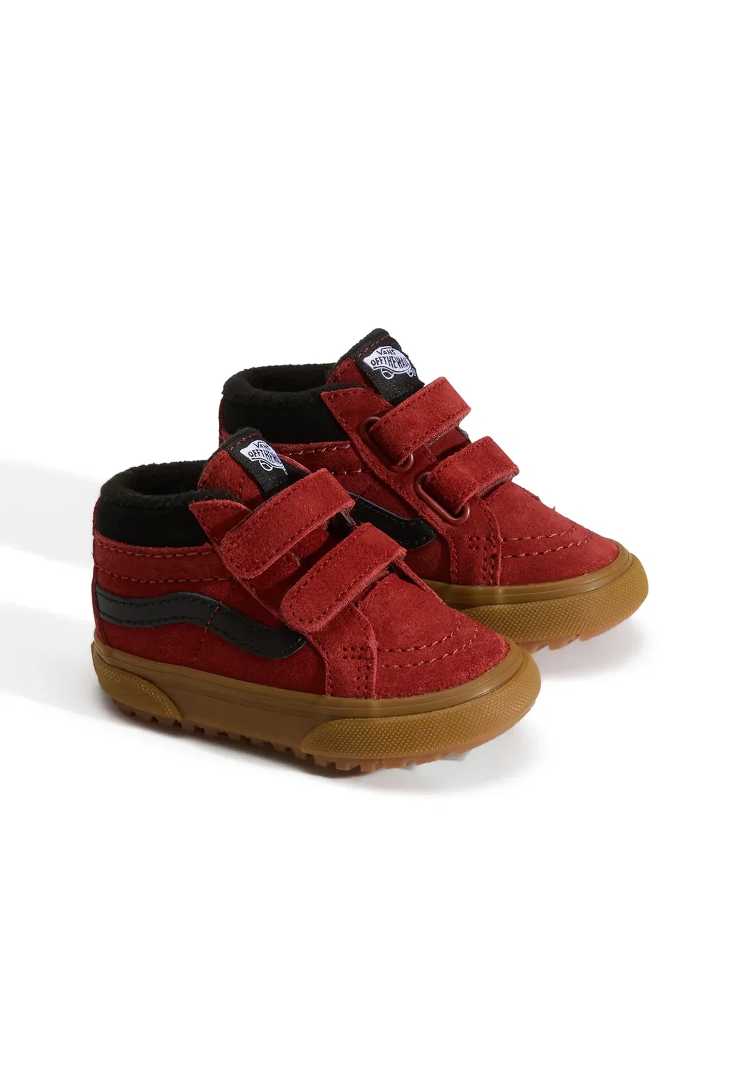 Кроссовки Sk8-Mid reissue с застежкой-липучкой и утеплителем. Унисекс Vans, Dark Red — фото 2