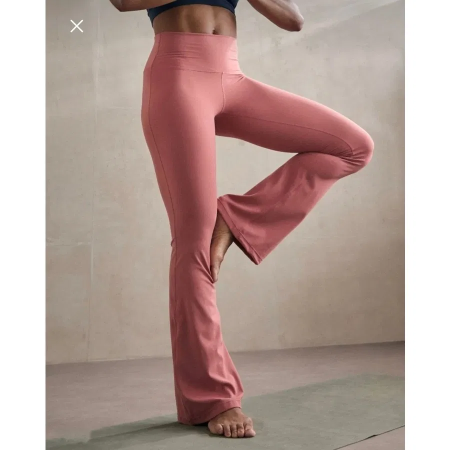 Леггинсы с высокой посадкой из футера Nike Dri-Fit Zenvy, M, Розовый