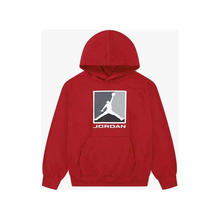 Детский спортивный свитшот с капюшоном Nike Jordan Jdb Mj Ess Ft Baseline Po, Черный