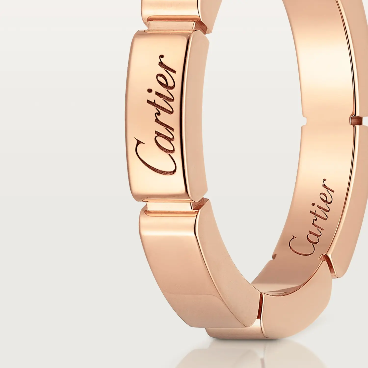 Обручальное кольцо Cartier Maillon Panthere из розового золота — фото 4