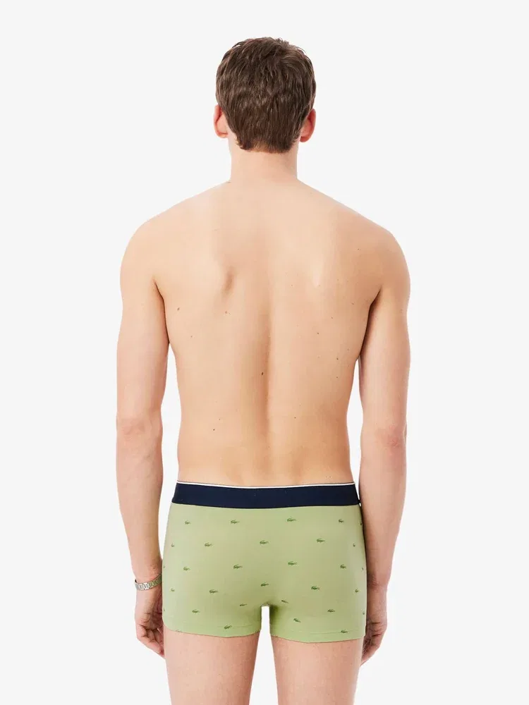 Боксеры LACOSTE Mini Croc, 3 шт., Blue — фото 3