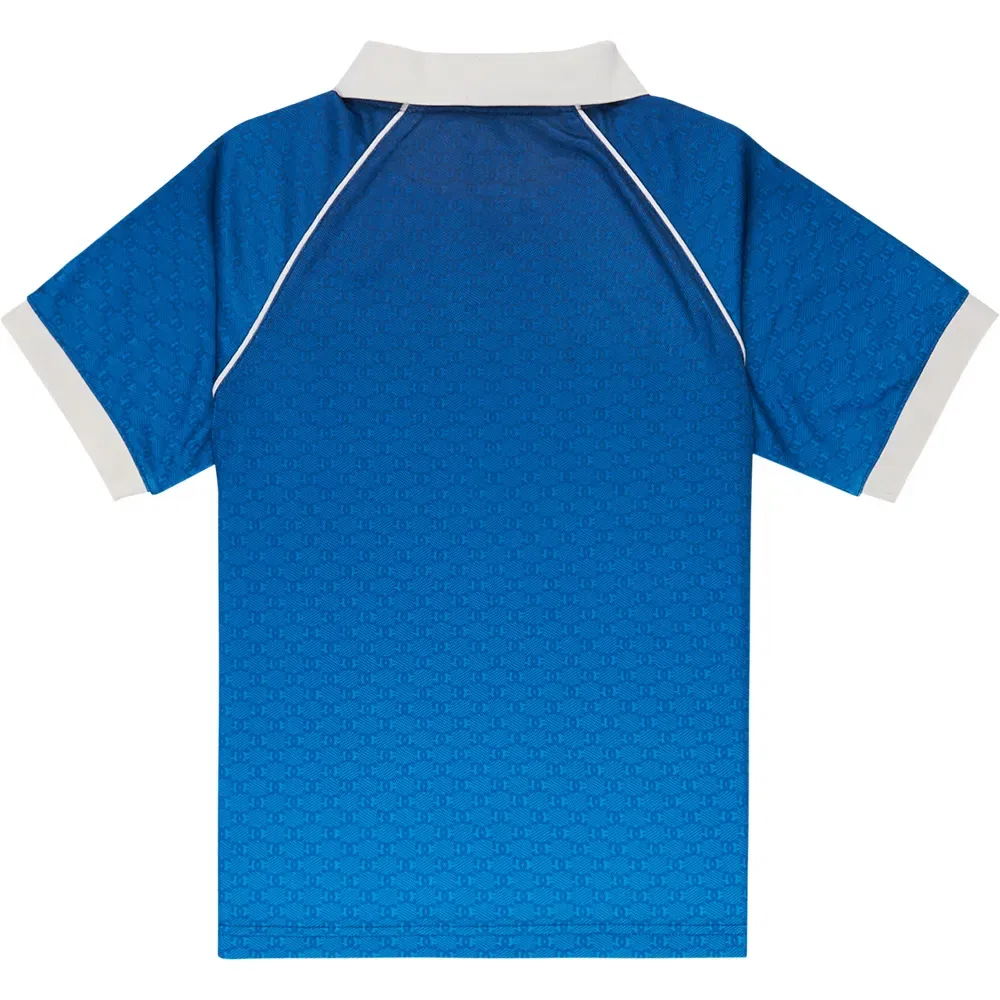 Детская футболка-поло с коротким рукавом Soccer Dc shoes, Blue — фото 4