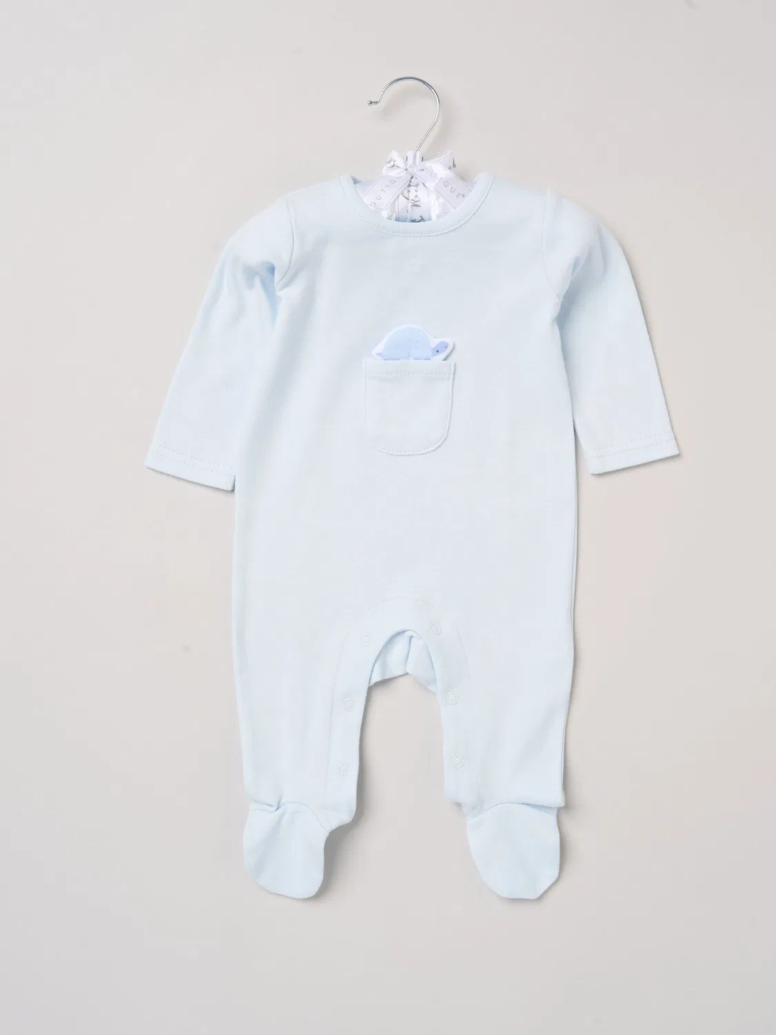 Слип с аппликацией медведь с облаком Rock-A-Bye Baby Boutique, голубой