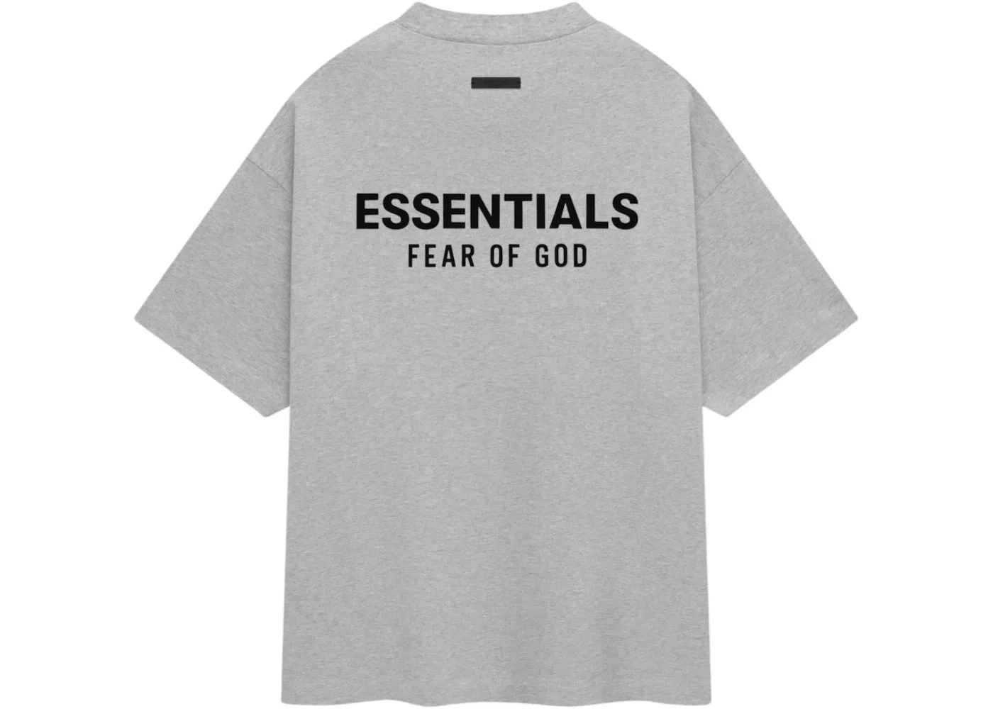 Мужская футболка с круглым вырезом Essentials Fear of God, Light Heather Gray — фото 2