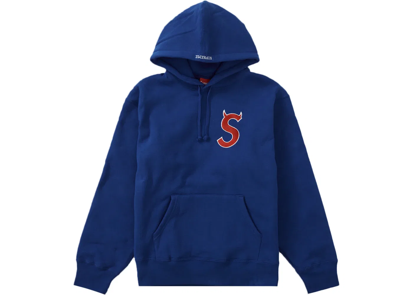 Мужской худи с принтом Supreme S Logo Hooded Sweatshirt (FW22), Royal