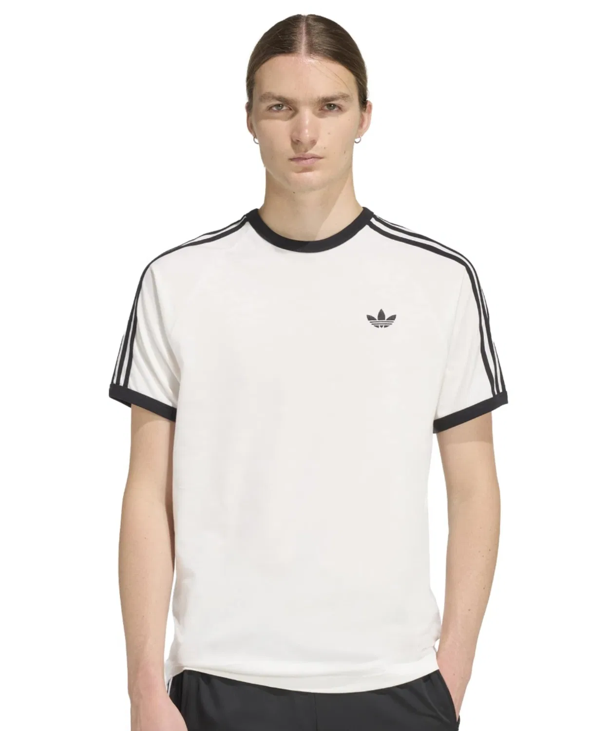 Мужская футболка с длинным рукавом3-STRIPES TEE Adidas, Белая