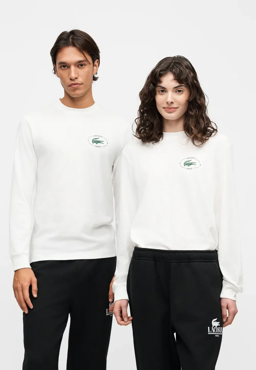 Футболка с длинным рукавом Lacoste White — фото 3