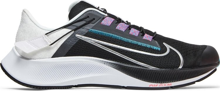 

Кроссовки Nike Air Zoom Pegasus 38 FlyEase 'Black Metallic Silver', черный