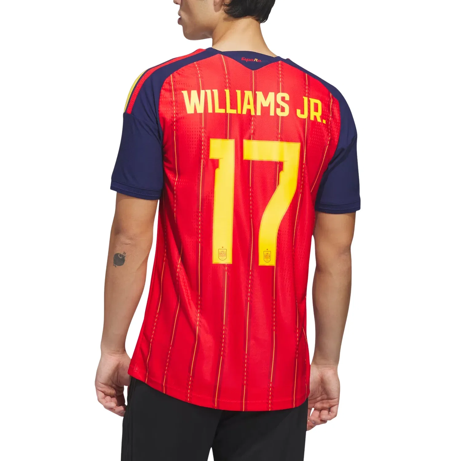 Мужская футболка Nicholas Williams Arthuer Spain 26 Home Authentic Jersey Adidas, красный — фото 4