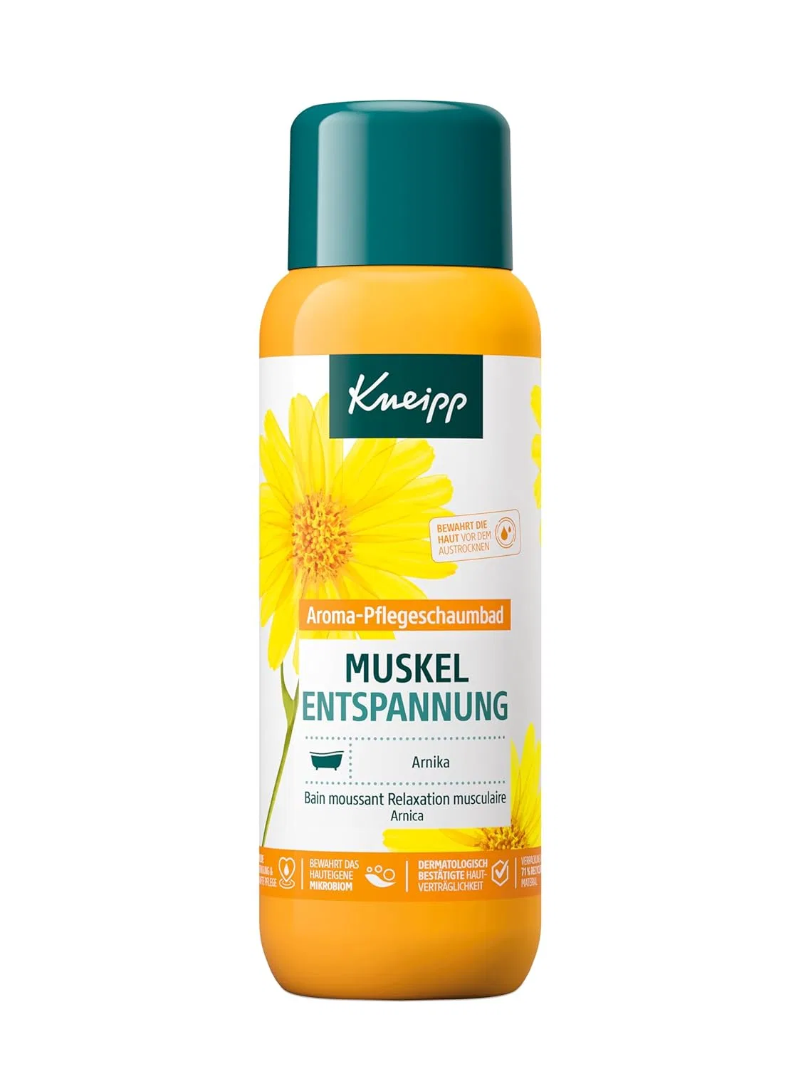 Пена для ванны Muscle Relaxation, Kneipp, 400 мл, Желтый