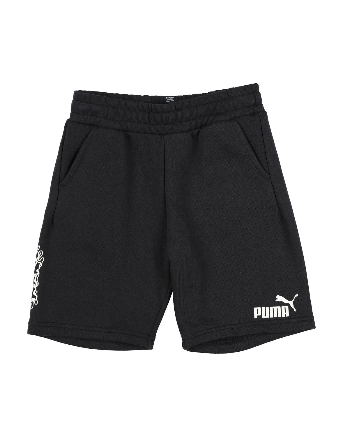 Детские шорты с принтом Ess+ Mid 90s Shorts TR B Puma, черный