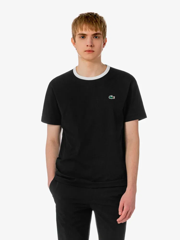 Футболка с принтом TH769E LACOSTE, Black — фото 4