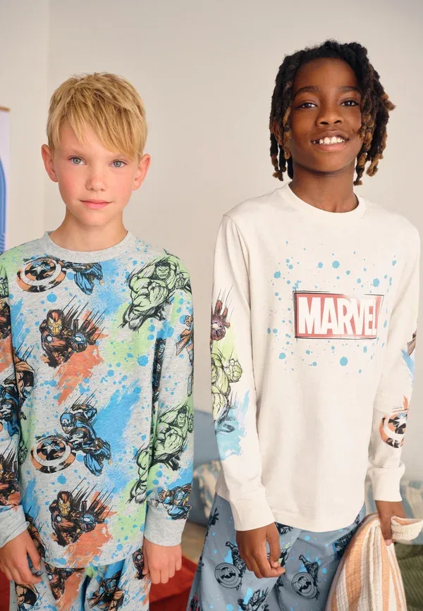 Комплект пижамы из 2 предметов с принтом Marvel, License jogger 2 pack set, Next, Multi Marvel — фото 3