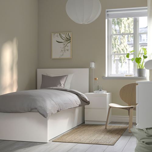 Односпальная кровать IKEA Malm, 90x200 см, белый — фото 3