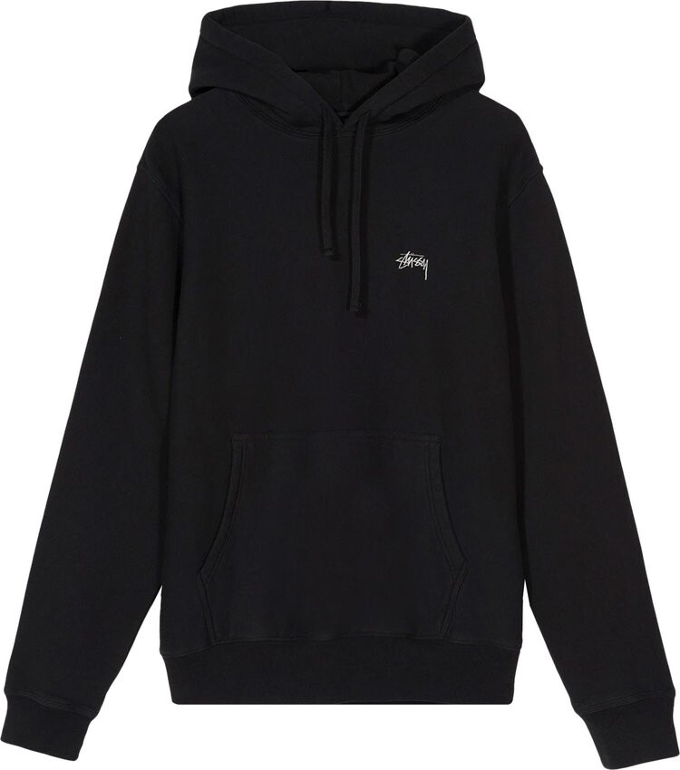 

Толстовка Stussy Logo Hood 'Black', черный