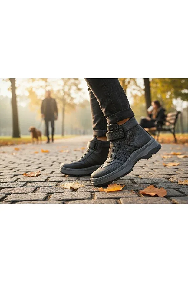 Детские ботинки для девочек ортопедические Tekiner, Black — фото 4