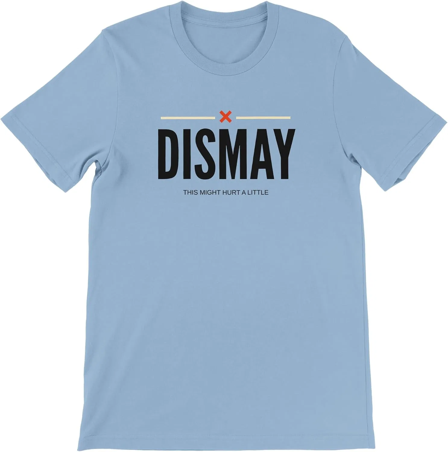 Футболка с буквенным принтом DISMAY, Light Blue
