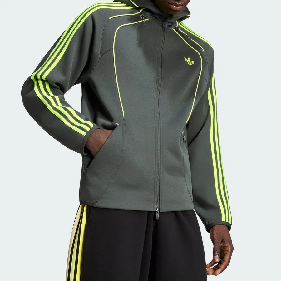 Худи на молнии ADIDAS ORIGINALS Teamgeist 26 цвета Apple, Пихта — фото 4