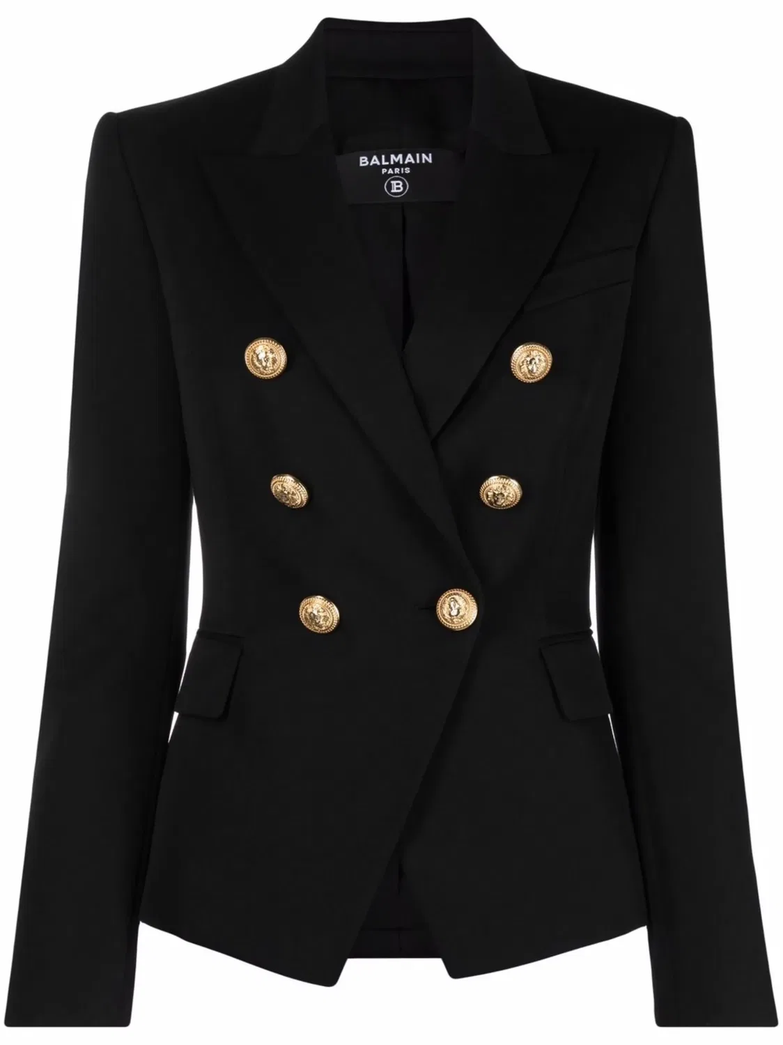 Двубортный Пиджак Balmain, черный