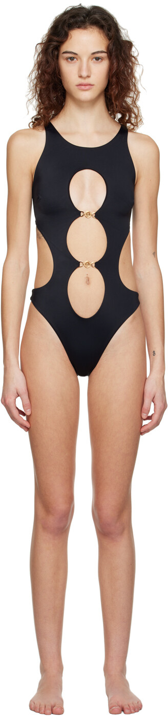 

Черный комбинезон Medusa Biggie Versace Underwear