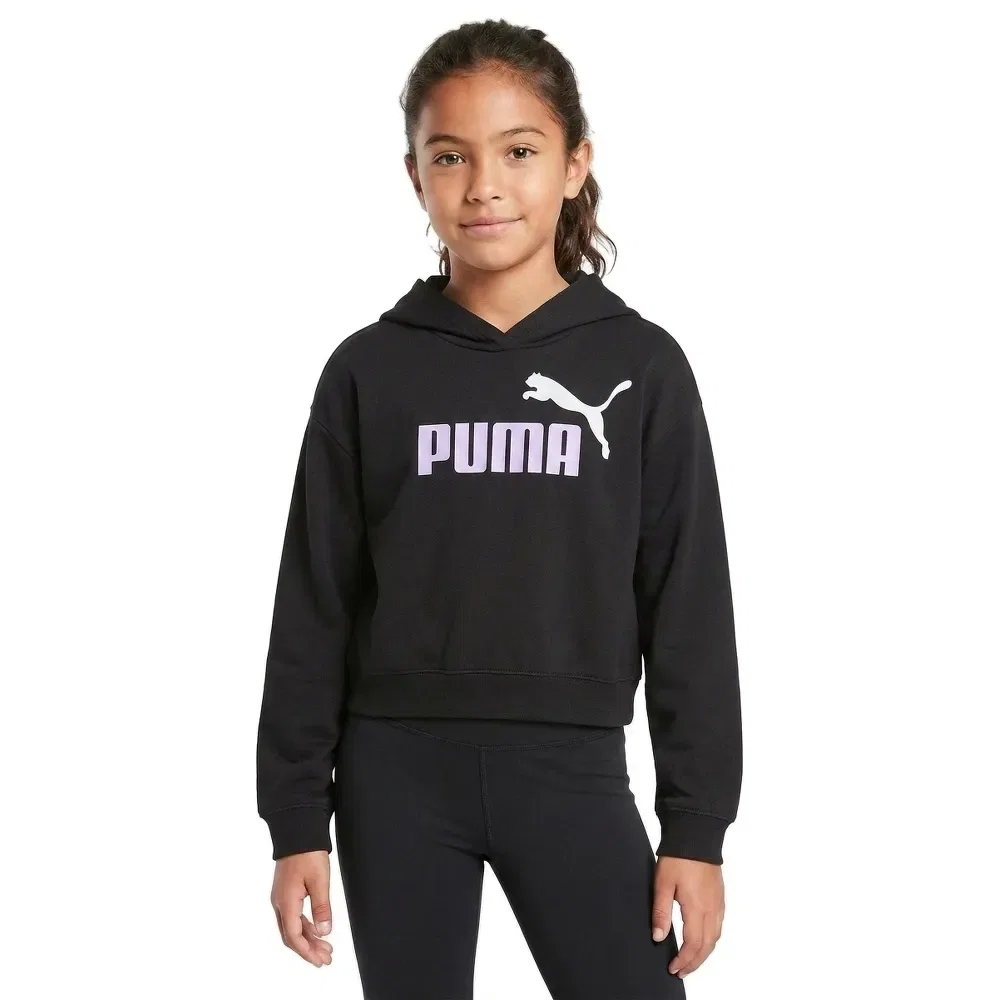 Худи Puma Essential 2 Color Nº1 Logo Short Length TR, черный — фото 3