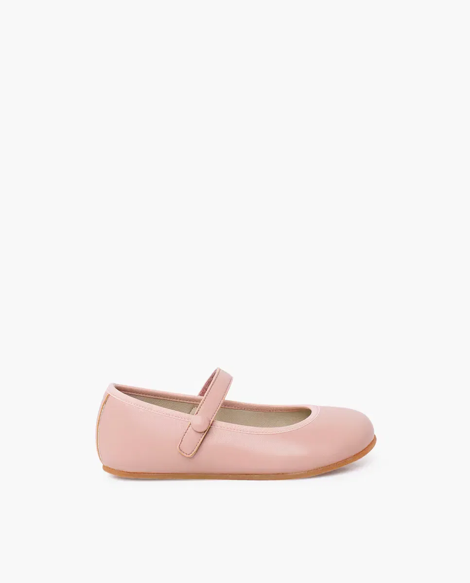 Детские балетки для девочек Merceditas de niña comunión barefoot tira adherente Pisamonas, Rosa