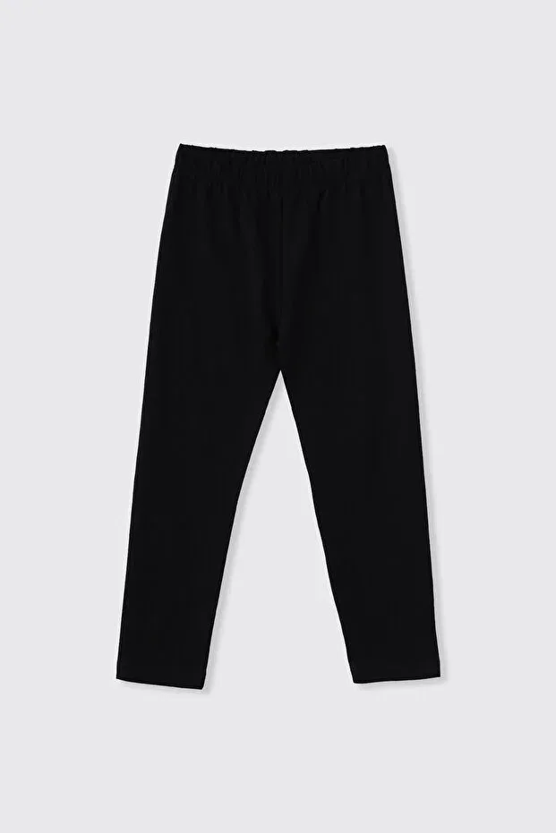 Детские леггинсы для девочек хлопковые Panço, Black — фото 2