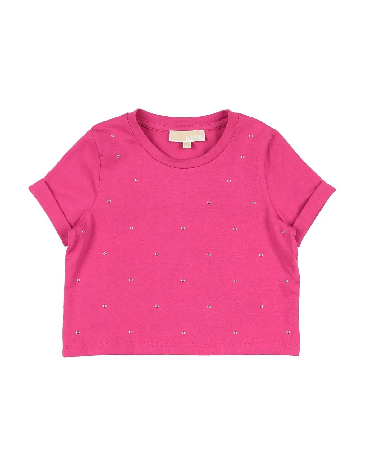 Детская футболка для девочек с аппликацией Michael Kors Kids, фуксия