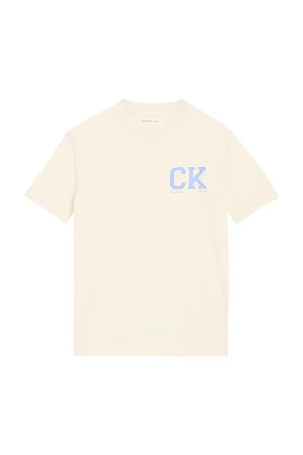Детская футболка для девочек хлопковая Calvin Klein, Cream