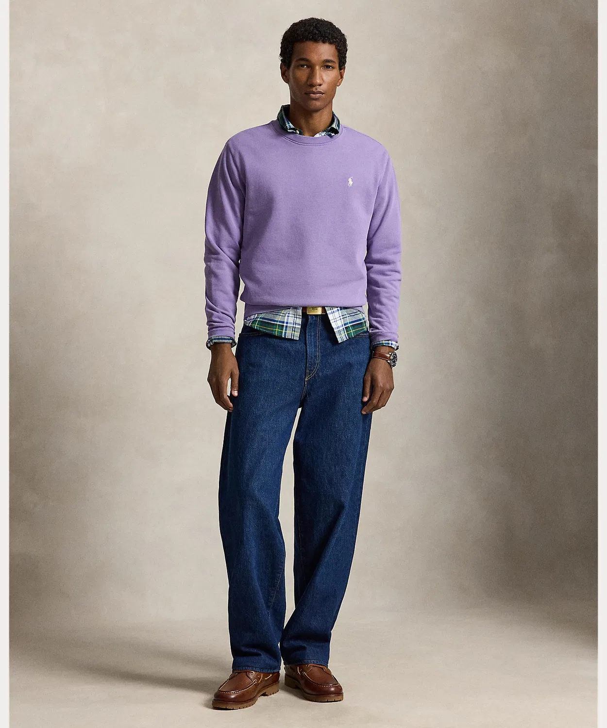 Мужской свитшот с длинным рукавомLoopback Fleece POLO RALPH LAUREN, Purple — фото 3